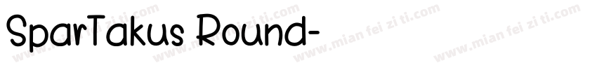 SparTakus Round字体转换